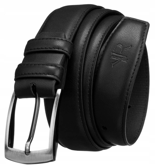 Pasek męski z eko skóry Rovicky RV-042277 czarny