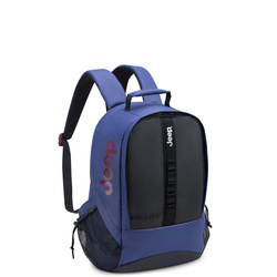 Plecak na laptopa z poliestru Delsey Jeep JS011B niebieski