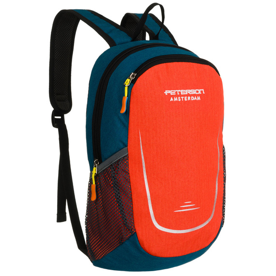 Plecak sportowy Peterson SBY-03 granatowo-pomarańczowy