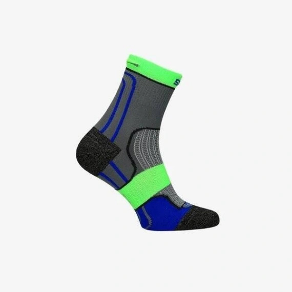 Skarpety termoaktywne na rower szaro-zielone SOCKS BIKE rozm. 42/44
