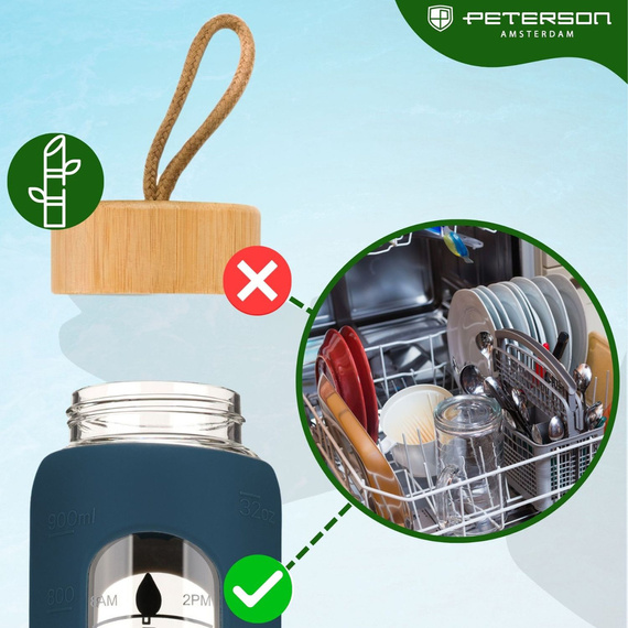 Butelka na wodę Peterson SBW-01 granatowa