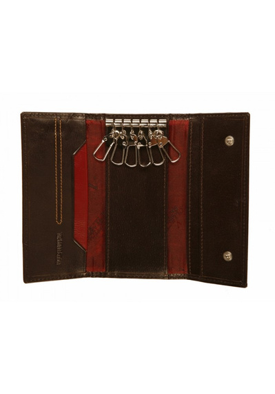 Etui na klucze Vip Collection London2 02 ciemnobrązowe